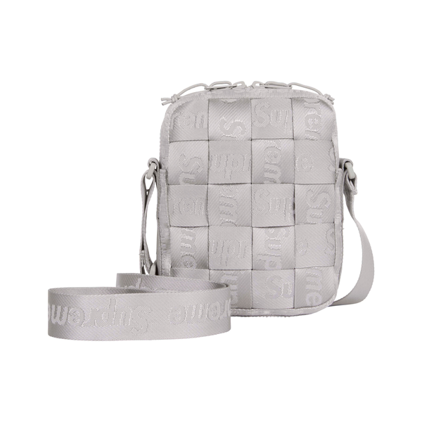 SUPREME WOVEN SHOULDER BAG GREY | Supreme | KershKicks