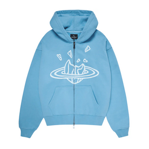 Broken Planet Zip-Up Hoodie Light Blue | Broken Planet Market