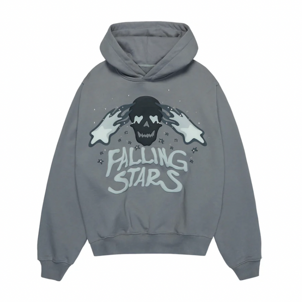 Broken Planet Falling Stars Hoodie Dark Gray | Broken Planet