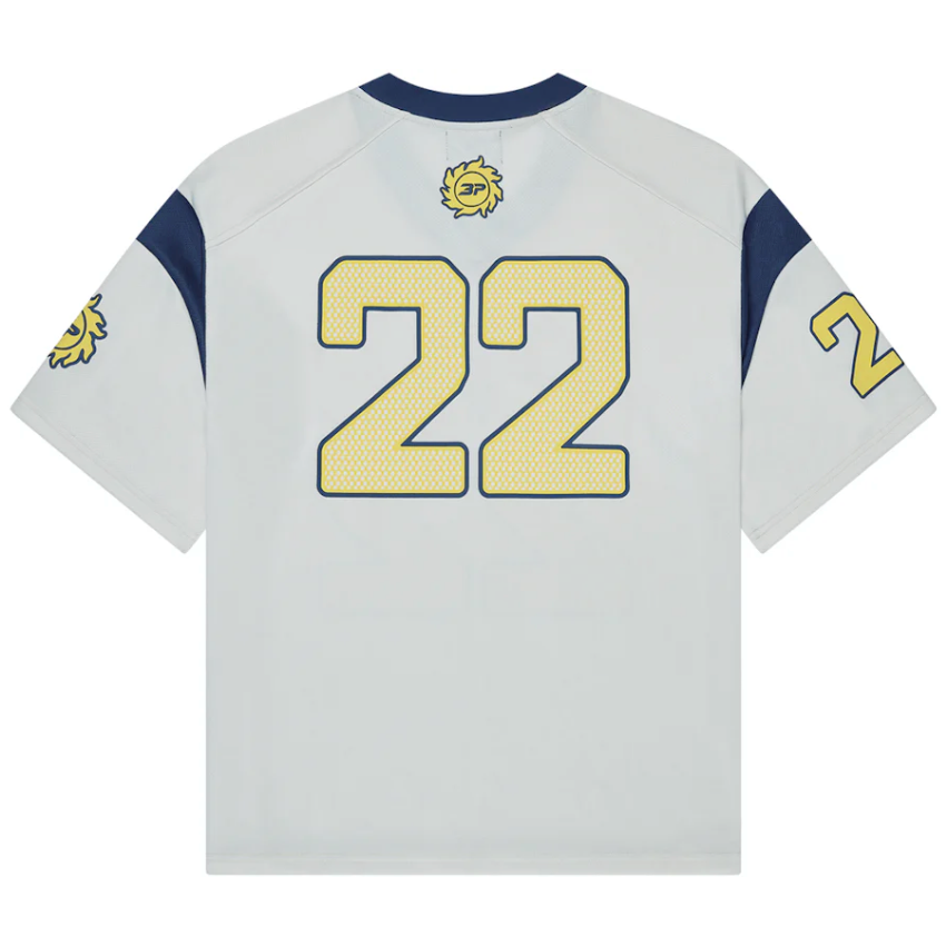 Broken Planet Football Jersey White/Blue by Broken Planet Market in Uncategorized. Available at KershKicks for £130.50. A must-have for fans of Broken Planet Market looking to elevate their style with this T-Shirt.