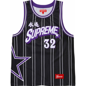 Supreme Star Basketball Jersey Black | Supreme | KershKicks