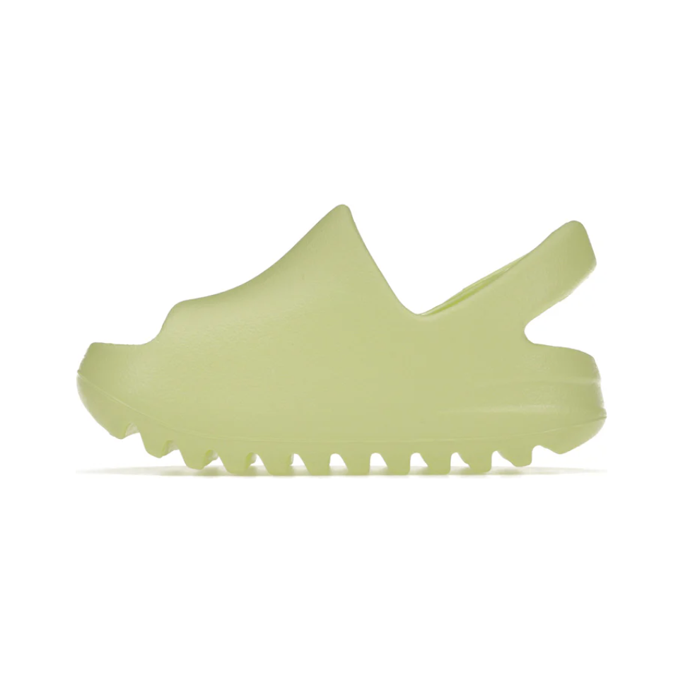 Yeezy Slide Glow Green (2022 Restock) (Infants) by Adidas in Shoes. Available at KershKicks for £70.00. A must-have for fans of Adidas looking to elevate their style with this Kids Trainers.