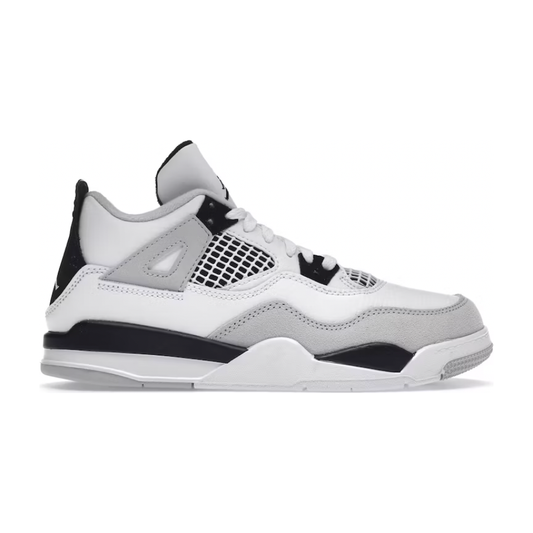 Jordan 4 Retro Military Black (PS) by Jordan's in Shoes. Available at KershKicks for £150.00. A must-have for fans of Jordan's looking to elevate their style with this Kids Trainers.
