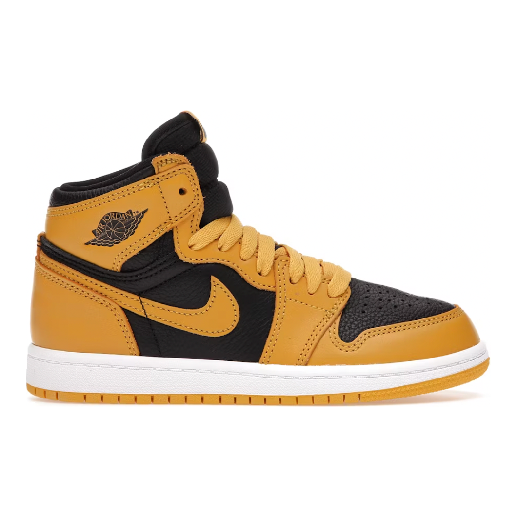 Jordan 1 Retro High OG Pollen (PS) by Jordan's in Shoes. Available at KershKicks for £80.00. A must-have for fans of Jordan's looking to elevate their style with this Kids Trainers.