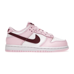 Nike Dunk Low Pink Red White (PS) by Nike in Shoes. Available at KershKicks for £80.00. A must-have for fans of Nike looking to elevate their style with this Kids Trainers.