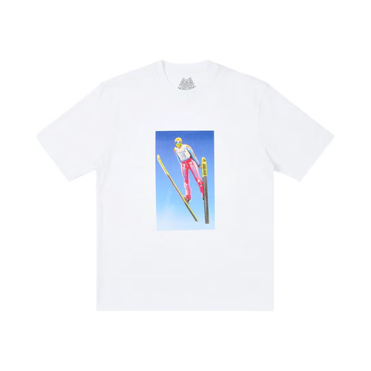 Palace Lift Off T-Shirt White by Palace in Uncategorized. Available at KershKicks for £40.00. A must-have for fans of Palace looking to elevate their style with this T-Shirt.