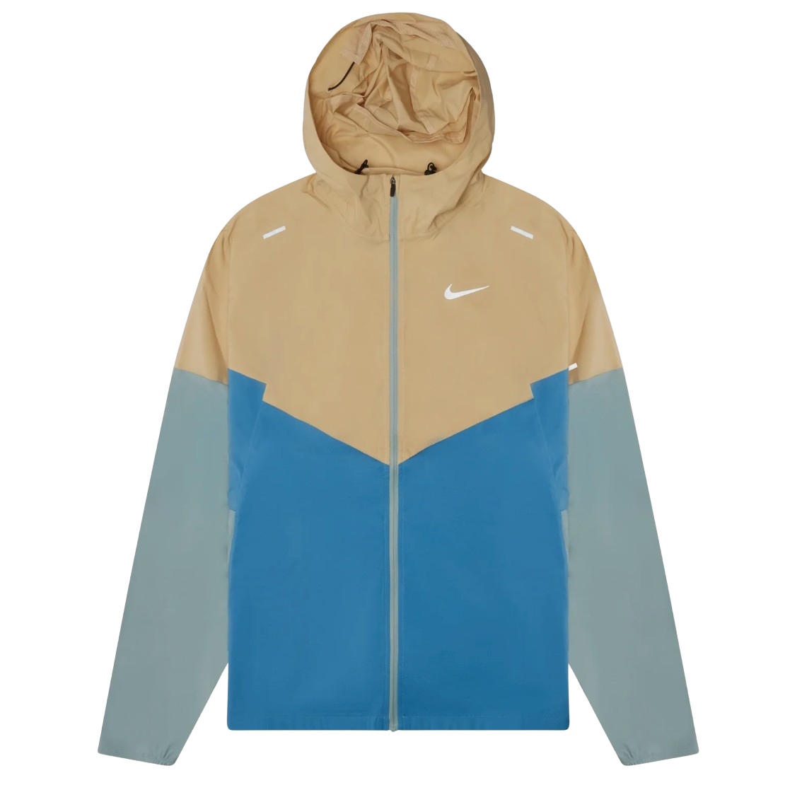 Nike Repel Packable Beige Blue Windrunner Jacket by Nike in Clothing. Available at KershKicks for £85.00. A must-have for fans of Nike looking to elevate their style with this Activewear.