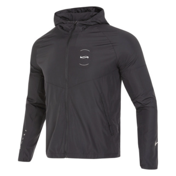 nike running jacket black