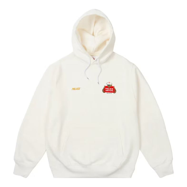 Palace x Stella Artois Hood White by Palace in Uncategorized. Available at KershKicks for £225.00. A must-have for fans of Palace looking to elevate their style with this Hoodie.