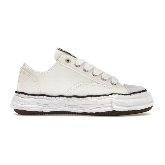 Maison Mihara Yasuhiro Peterson 23 OG Sole Canvas Low White by Maison Mihara in Shoes. Available at KershKicks for £250.00. A must-have for fans of Maison Mihara looking to elevate their style with this Shoes.