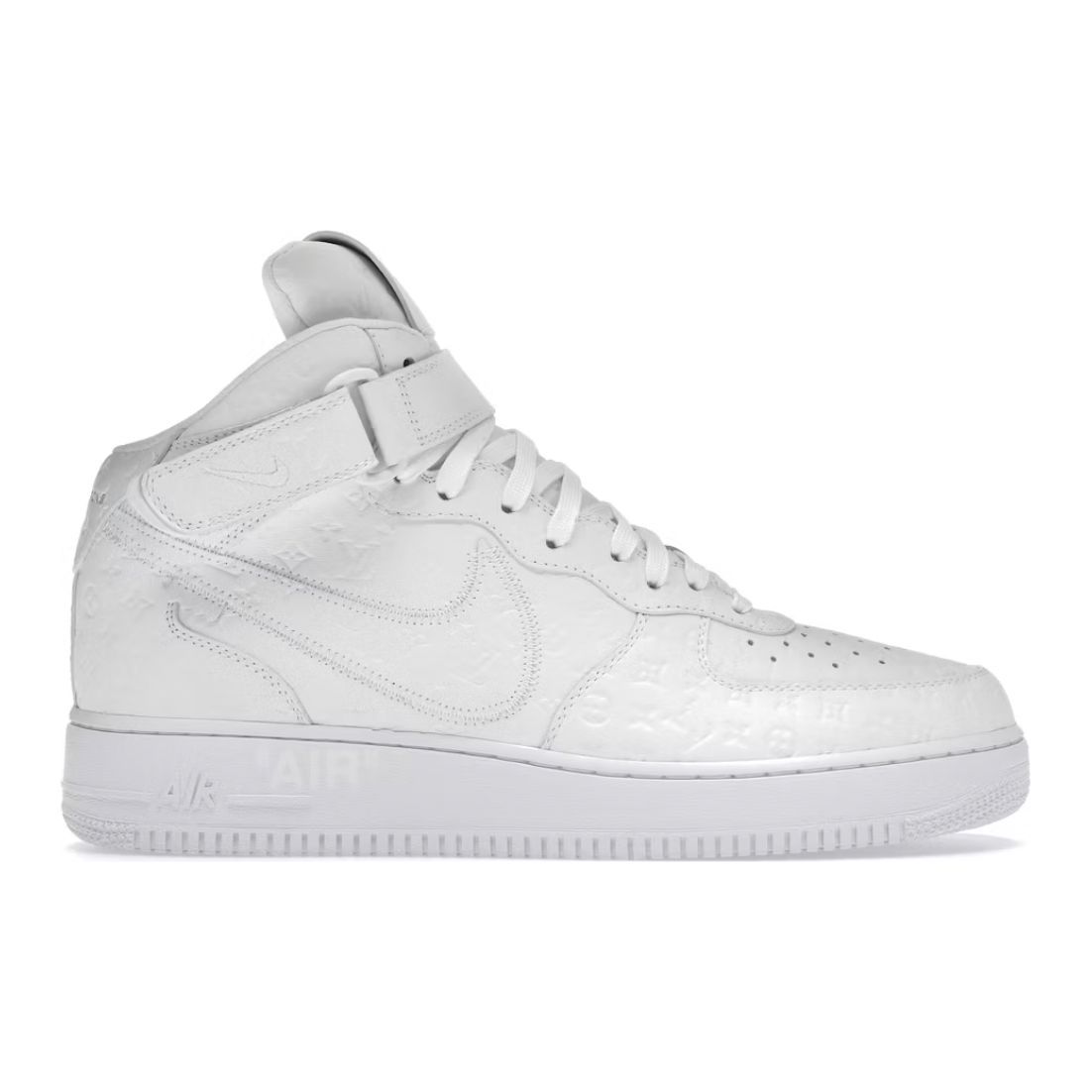Louis Vuitton Nike Air Force 1 Mid By Virgil Abloh White by Nike in Uncategorized. Available at KershKicks for £5000.00. A must-have for fans of Nike looking to elevate their style with this Shoes.