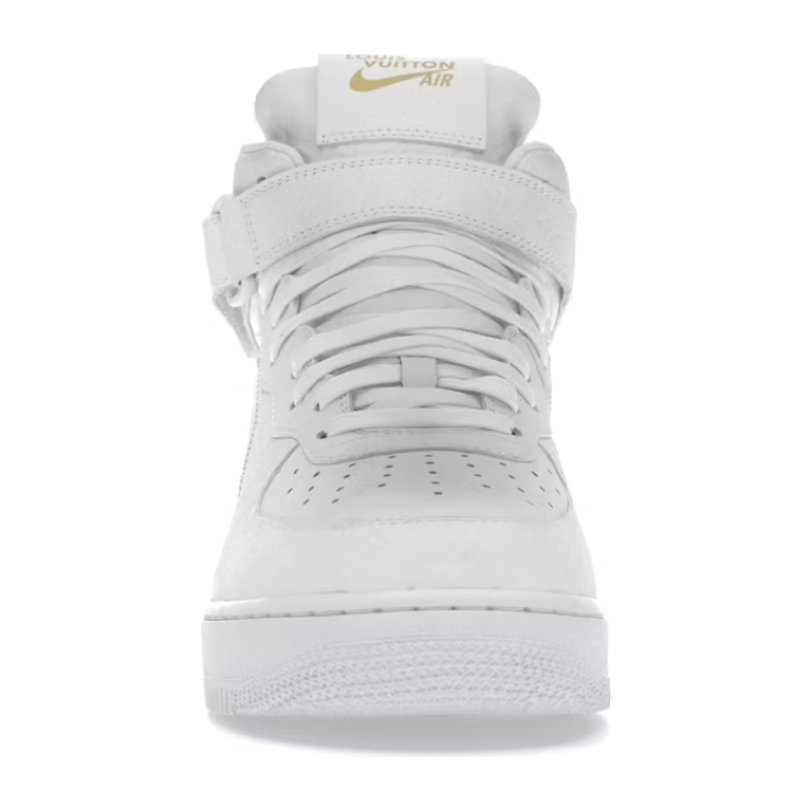 Louis Vuitton Nike Air Force 1 Mid By Virgil Abloh White by Nike in Uncategorized. Available at KershKicks for £5000.00. A must-have for fans of Nike looking to elevate their style with this Shoes.