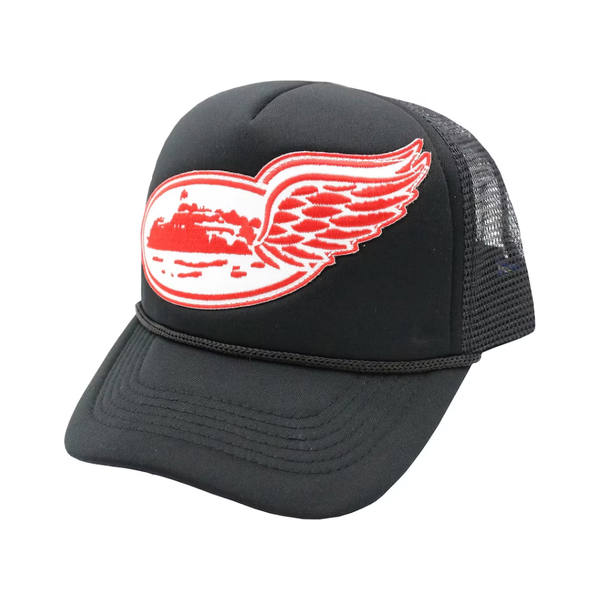 Corteiz Alcatraz Wing Trucker Hat Black/Red/White | Corteiz