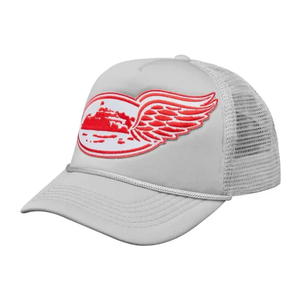 Corteiz Alcatraz Wing Trucker Hat Grey | Corteiz | KershKicks