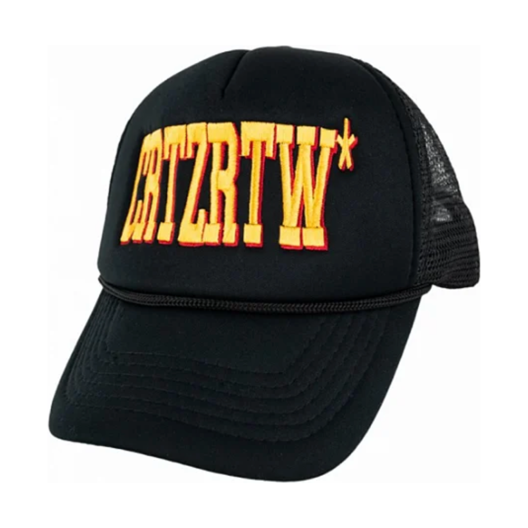 Corteiz Cultfiction Trucker Hat Black | Corteiz | KershKicks
