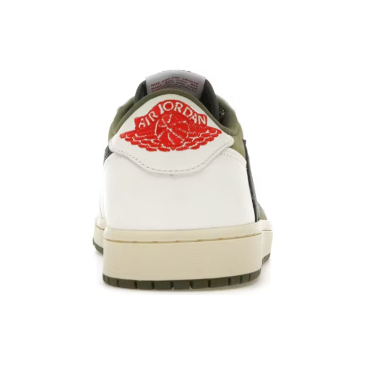 Jordan 1 Retro Low OG SP Travis Scott Medium Olive by Jordan's in Uncategorized. Available at KershKicks for £550.00. A must-have for fans of Jordan's looking to elevate their style with this Shoes.