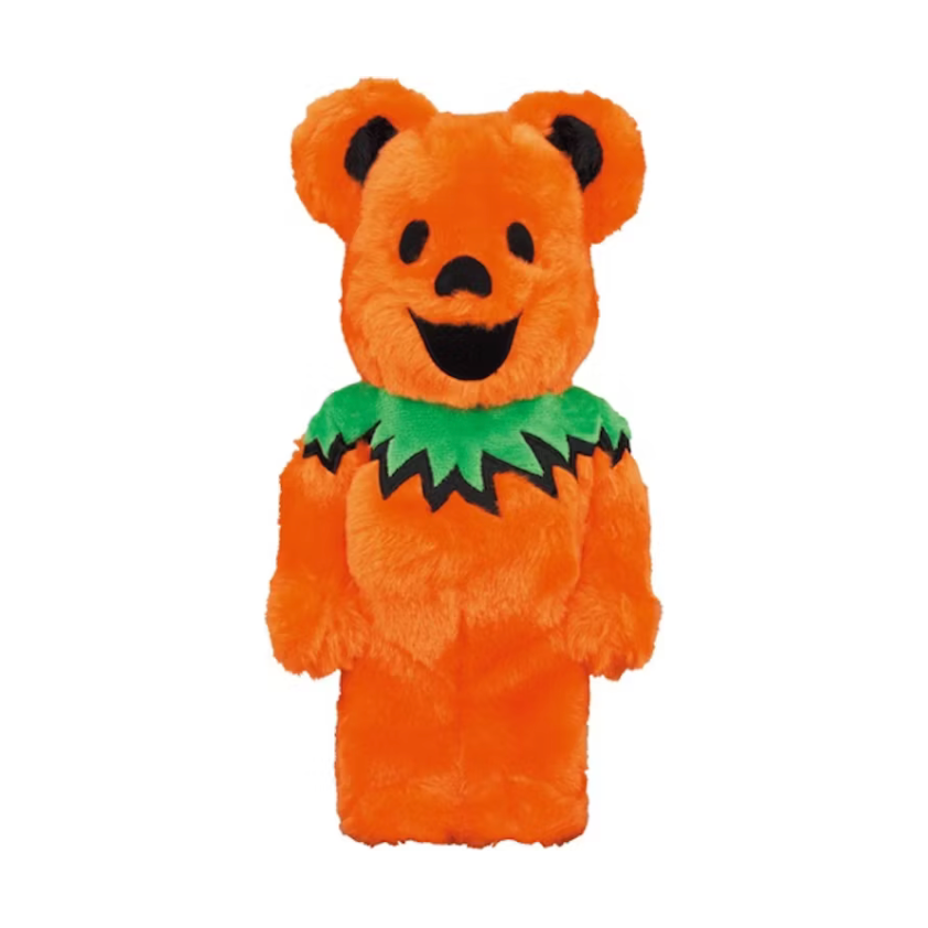 Bearbrick x Grateful Dead Dancing Bear Costume Ver. 400% Orange