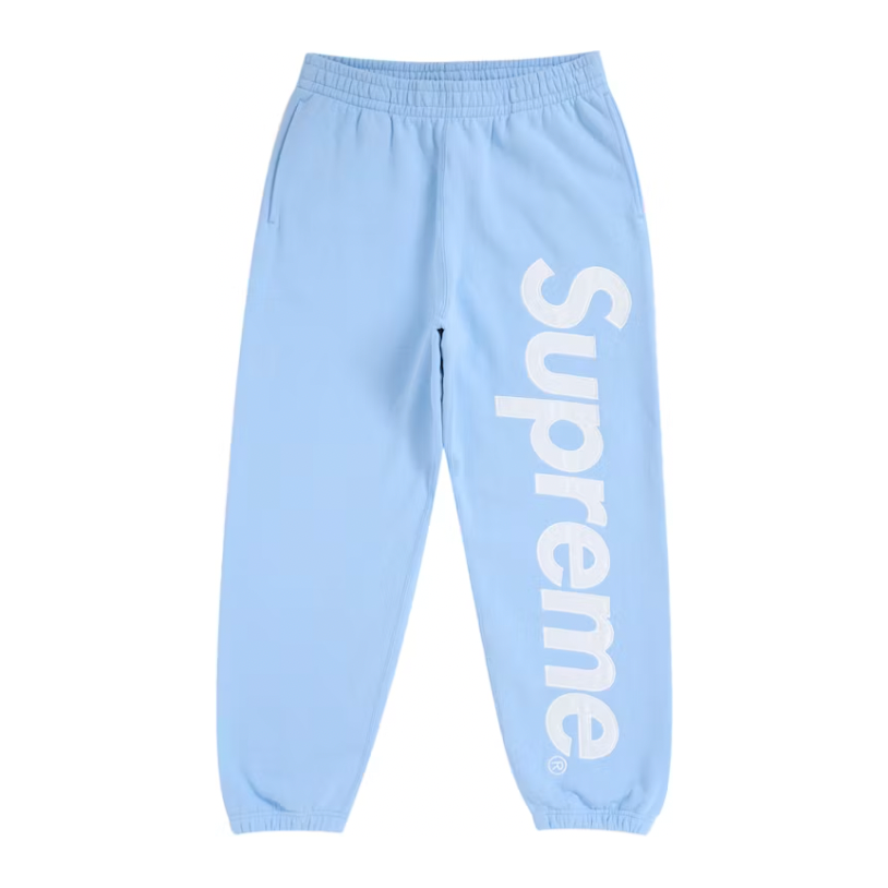 Supreme Satin Applique Full Tracksuit (FW24) Light Blue by Supreme in Uncategorized. Available at KershKicks for £400.00. A must-have for fans of Supreme looking to elevate their style with this Tracksuit.