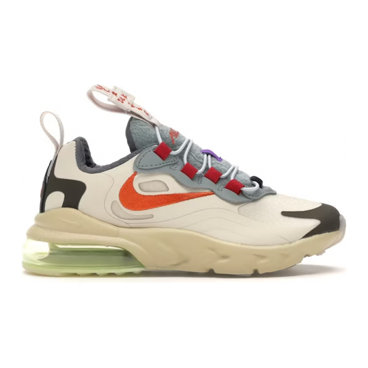 Nike Air Max 270 React Travis Scott Cactus Trails (PS) by Nike in Uncategorized. Available at KershKicks for £125.00. A must-have for fans of Nike looking to elevate their style with this Kids Trainers.