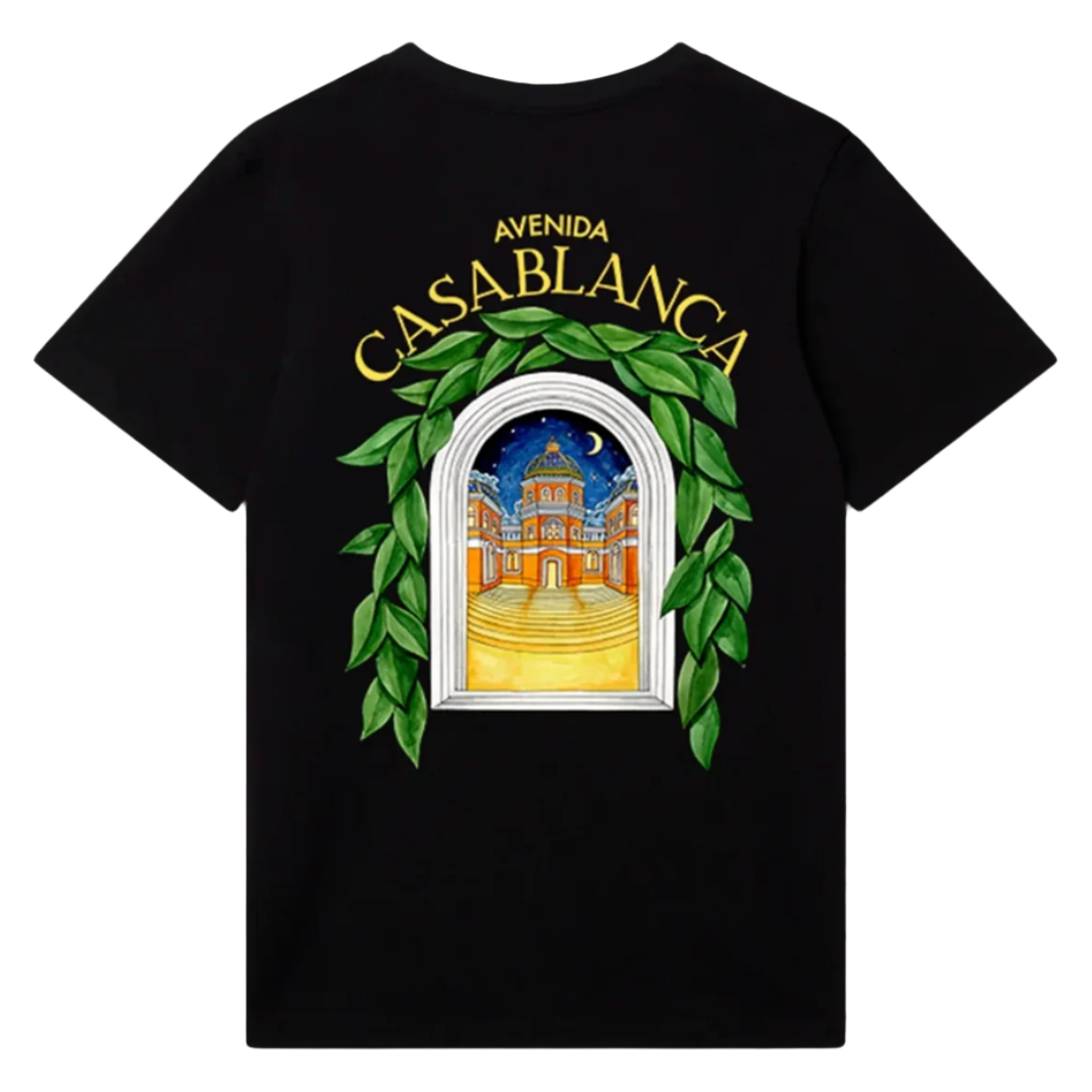Casablanca Avenida T-Shirt Black by Casablanca in . Available at KershKicks for £150.00. A must-have for fans of Casablanca looking to elevate their style with this T-Shirt.