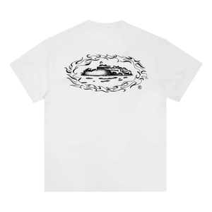 Corteiz Firey Alcatraz Tee White | Corteiz | KershKicks