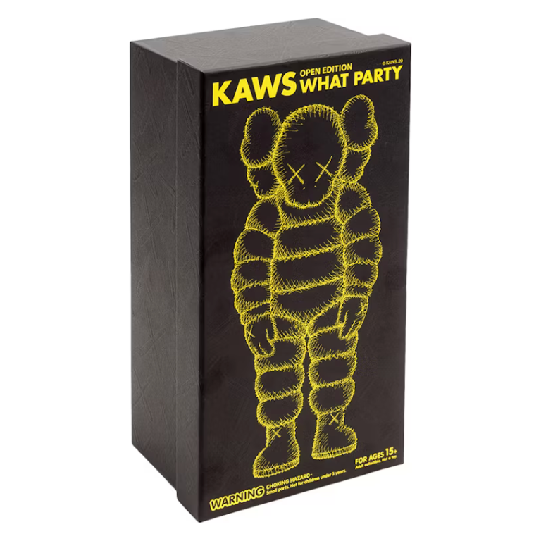 KAWS What Party Vinyl Figure Yellow | Kaws | KershKicks KAWS What Party Vinyl Figure Yellow | Kaws | KershKicks