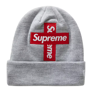 Supreme box logo beanie grey sales