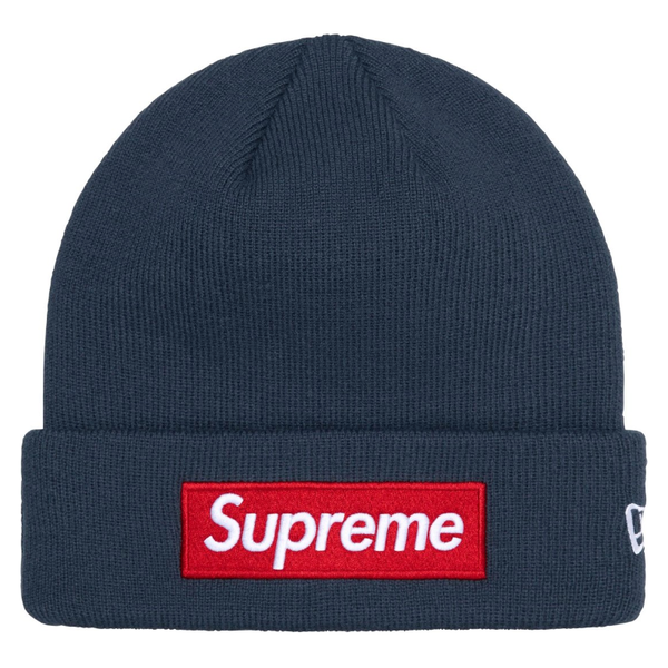 Supreme New Era Box Logo Beanie (FW24) Navy Supreme