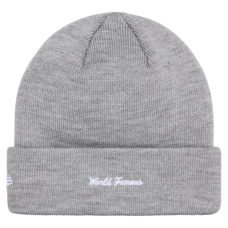Supreme New Era Box Logo Beanie (FW24) Heather Grey