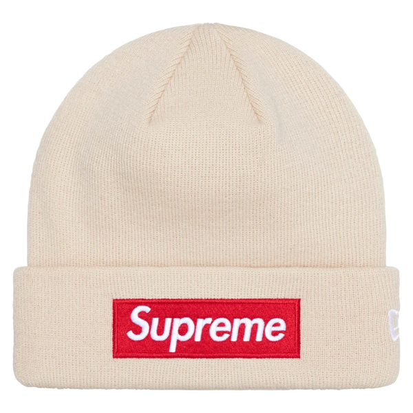 Supreme New Era Box Logo Beanie (FW24) Stone | Supreme | KershKicks Supreme New Era Box Logo Beanie (FW24) Stone | Supreme | KershKicks