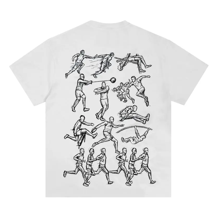 Corteiz Track And Field Tee White