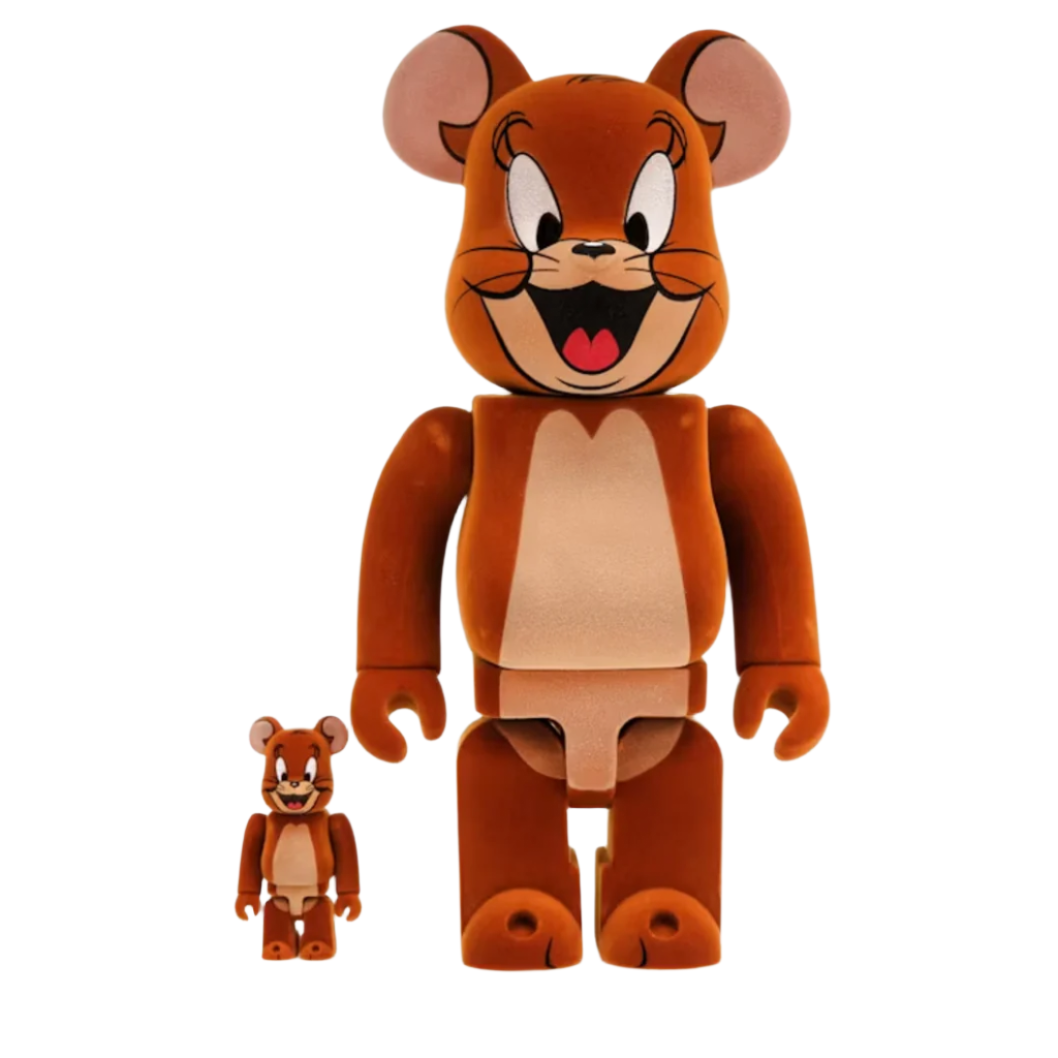 Bearbrick Tom and Jerry: Jerry Flocky 100% & 400% Set | Bearbrick