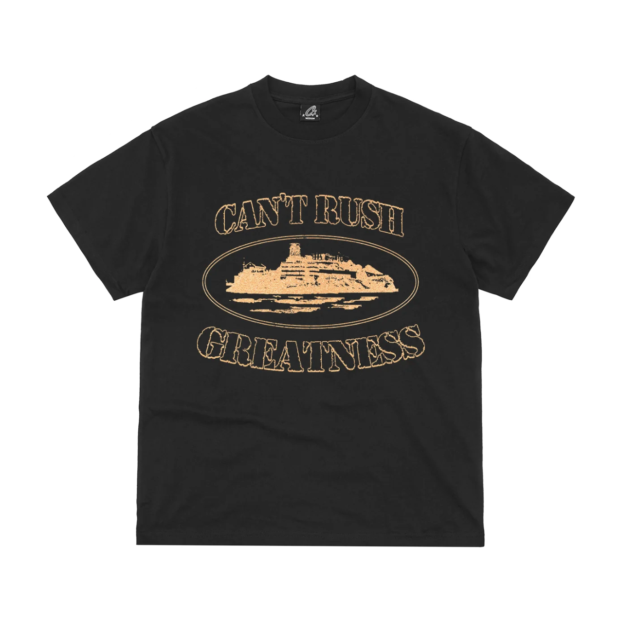 Corteiz x Central Cee Can’t Rush Greatness Tee Black