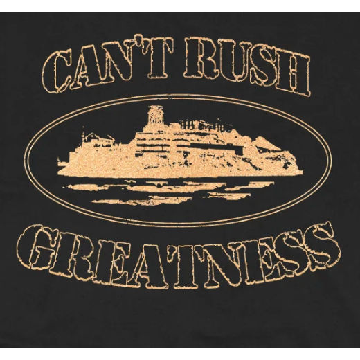 Corteiz x Central Cee Can’t Rush Greatness Tee Black