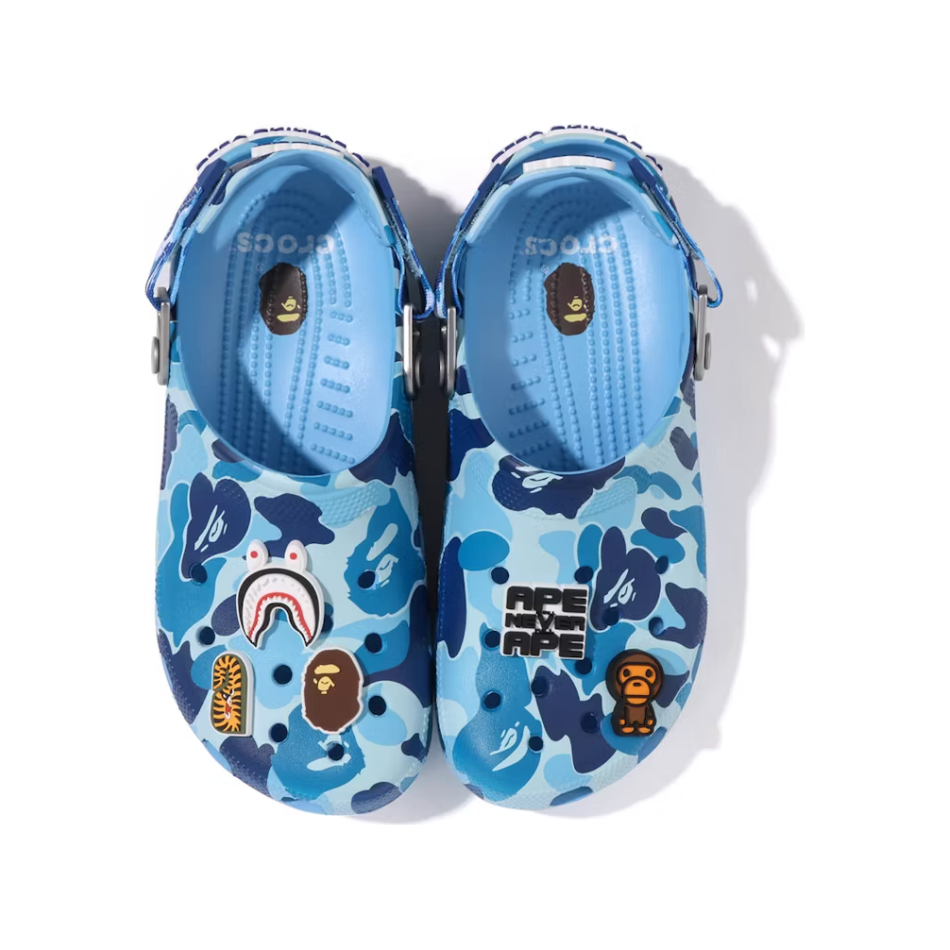 Crocs Classic Clog A Bathing Ape ABC Camo Blue