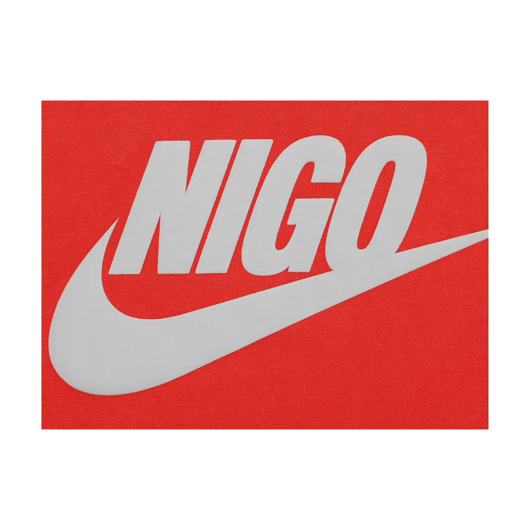 Nike x Nigo NRG Fleece Crew Sweatshirt Red | Nike | KershKicks Nike x Nigo NRG Fleece Crew Sweatshirt Red | Nike | KershKicks