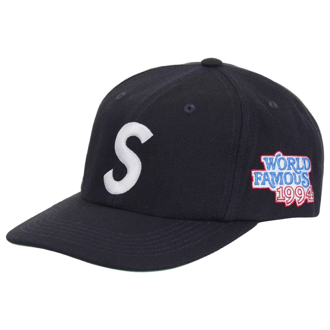 Supreme World Famous S Logo 6-Panel Navy