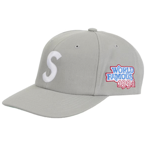 Supreme World Famous S Logo 6-Panel Grey | Supreme | KershKicks
