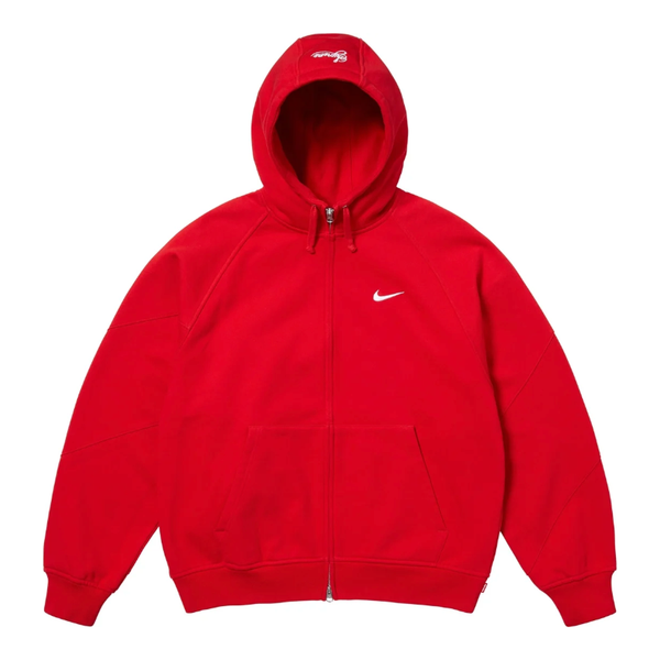 Supreme Nike Zip Up Hooded Sweatshirt Red | Supreme | KershKicks
