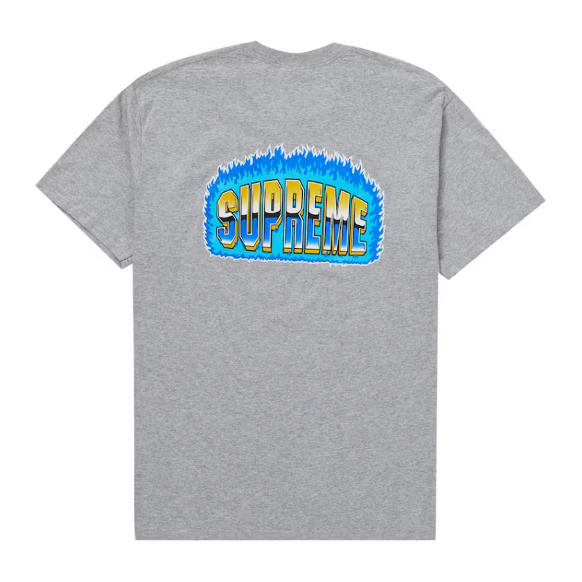 Supreme Chrome Tee Heather Grey