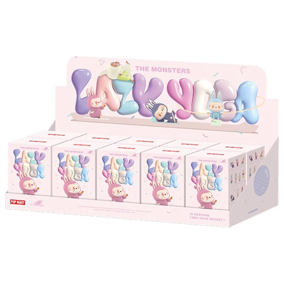 Pop Mart Labubu The Monsters Lazy Yoga Series Figures Single Blind Box