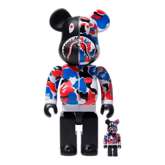 Bearbrick x Bape Shark London Store 100% & 400% Set
