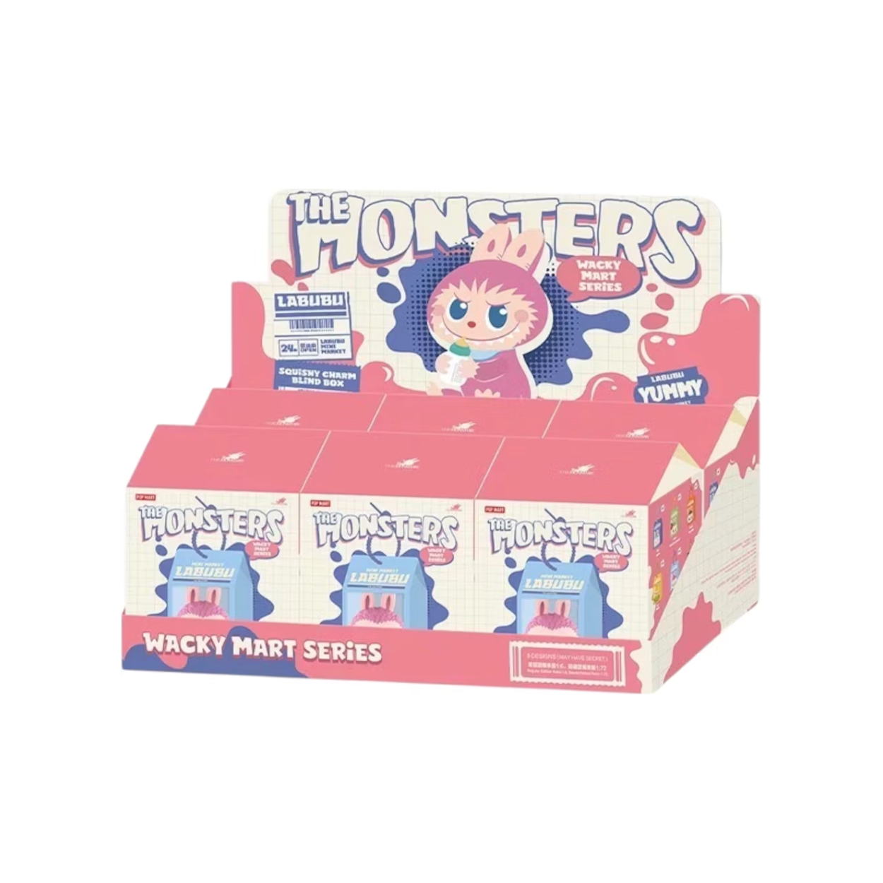 Labubu The Monsters Wacky Mart Series Squishy Charm Blind Box
