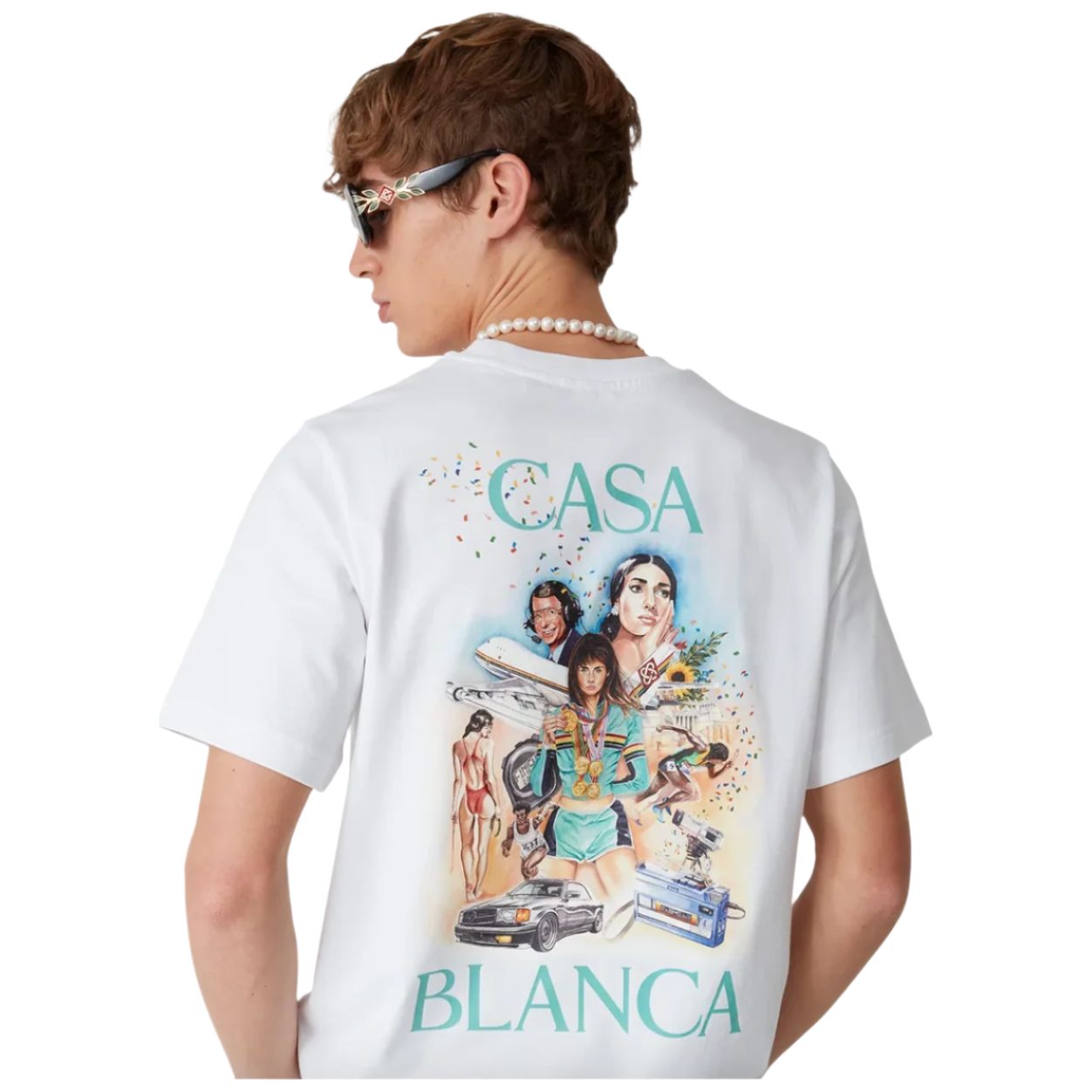 Casablanca Celebration Du Sport T-Shirt White