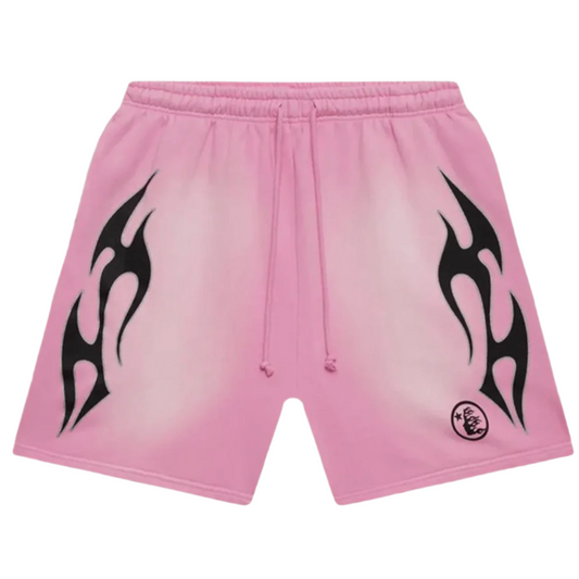 Hellstar Flame Shorts Pink