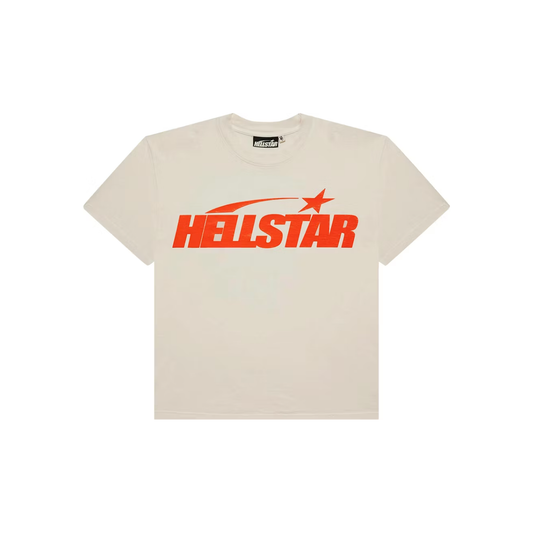 Hellstar Classic T-shirt (Regular Print) White/Orange