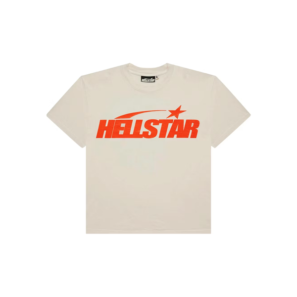 Hellstar Classic T-shirt (Regular Print) White/Orange | Hellstar