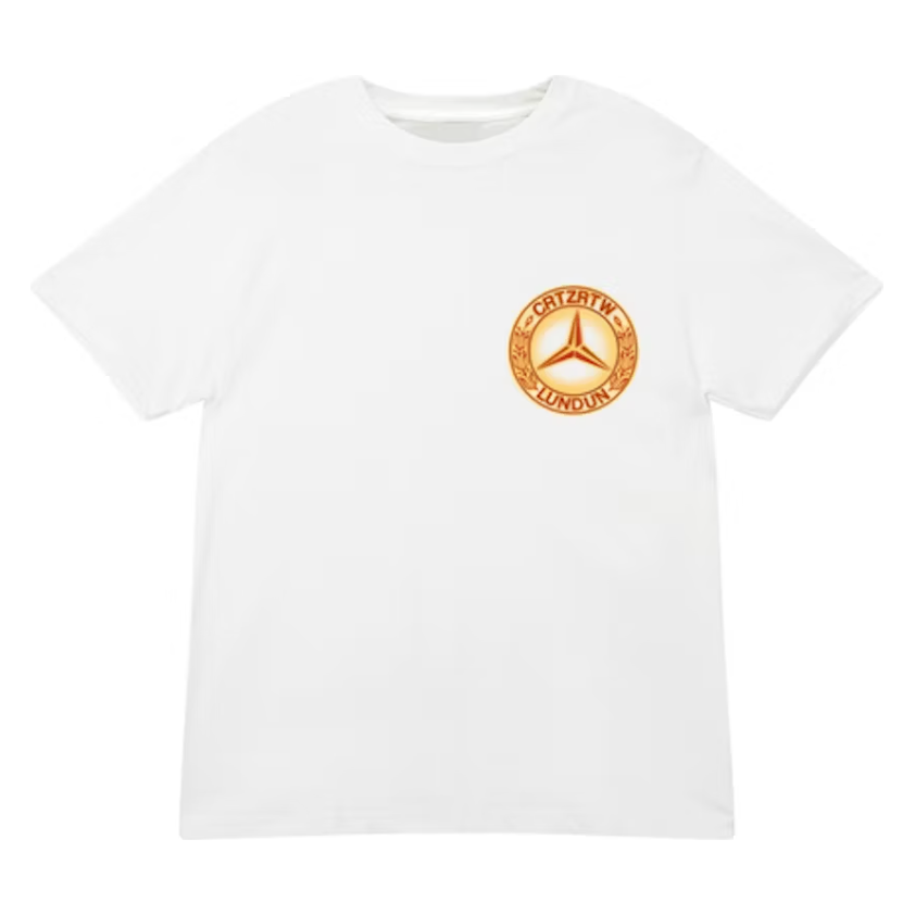 Corteiz Benz T-shirt White/Orange