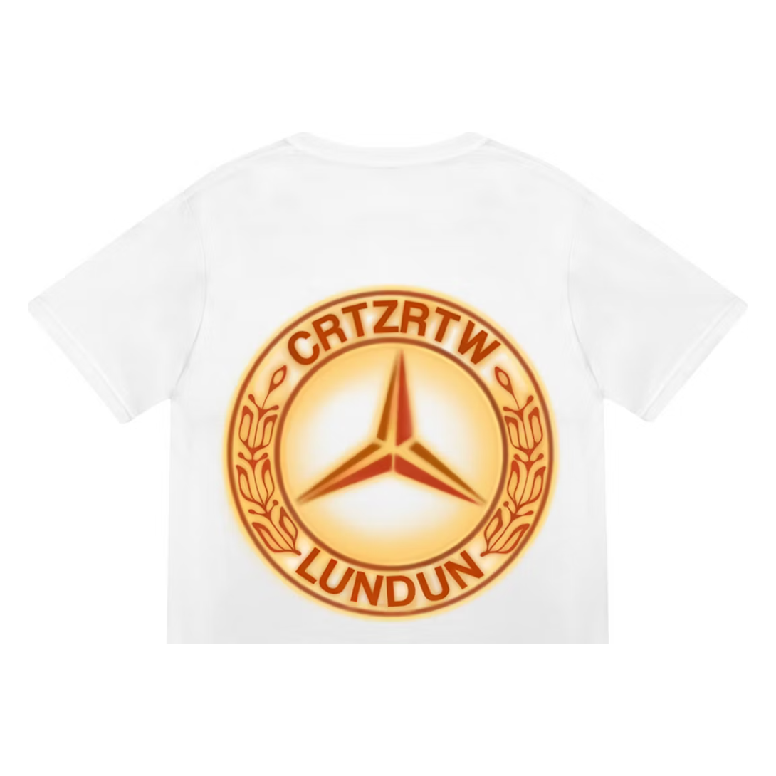 Corteiz Benz T-shirt White/Orange