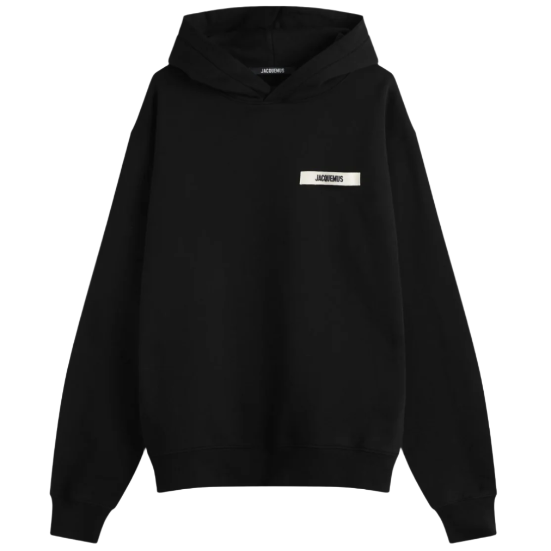 Jacquemus Gros Grain Logo Hoodie Black